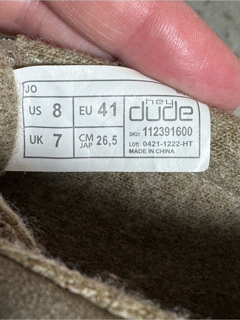 Hey Dude Jo Suede Chukka Boots Shadow Gray Men’s Size 8 - Picture 13 of 15